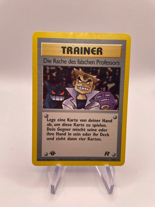 Pokemon Karte Rocket Trainer Die Rache des falschen Professors 76/82 Deutsch