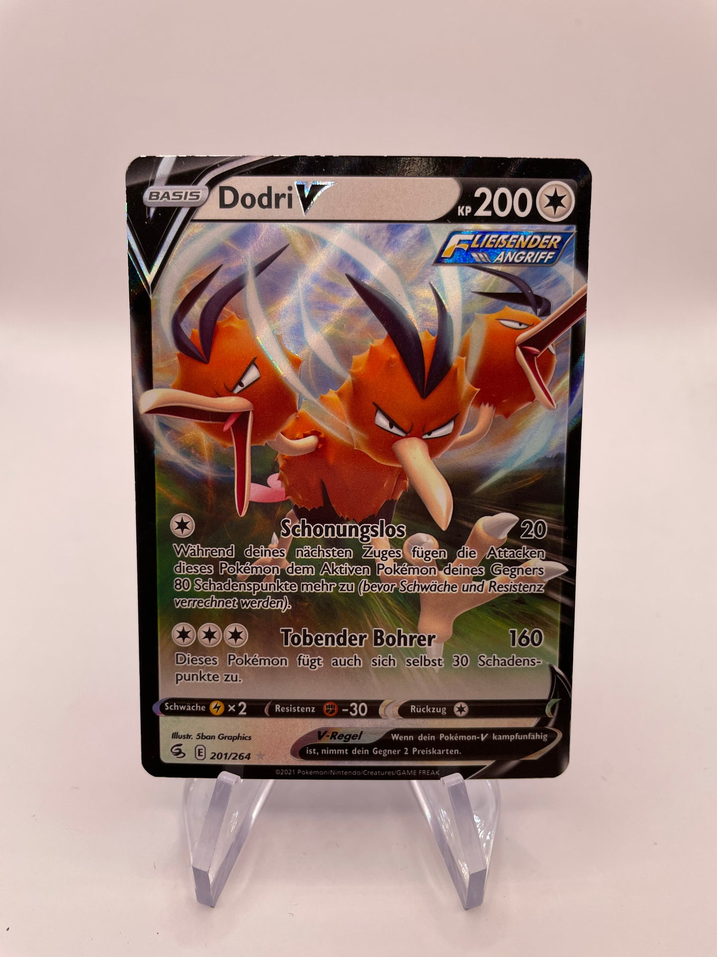 Pokémon Karte V Dodri 201/264 Deutsch
