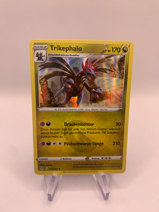 Pokemon Karte Holo Trikephalo 115/203 Deutsch