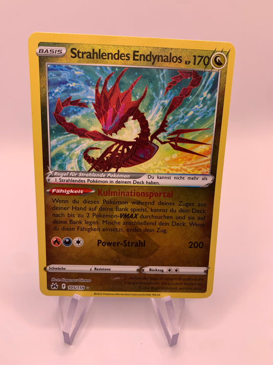 Pokemon Karte Shiny Strahlendes Endynalos 105/159 Deutsch