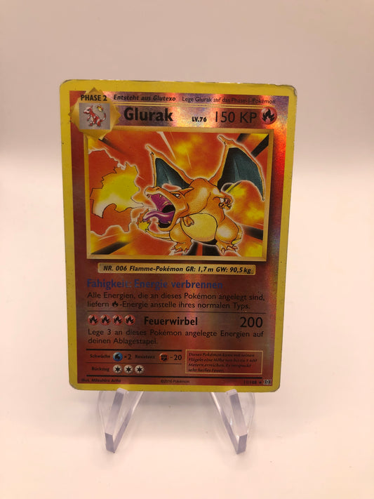 Pokemon Karten Reverse Glurak 11/108 Deutsch