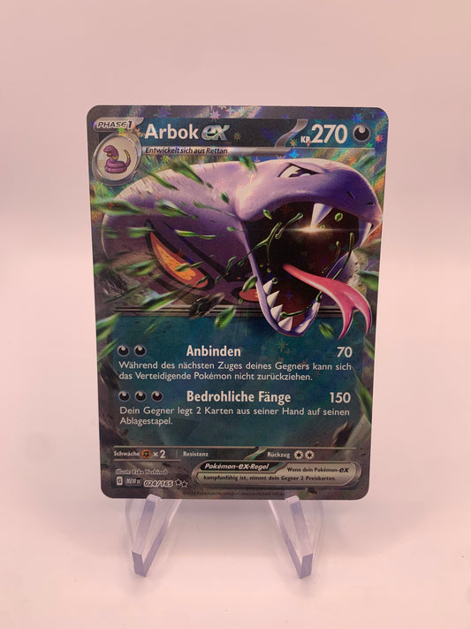 Pokemon Karte ex Arbok 24/165 Deutsch