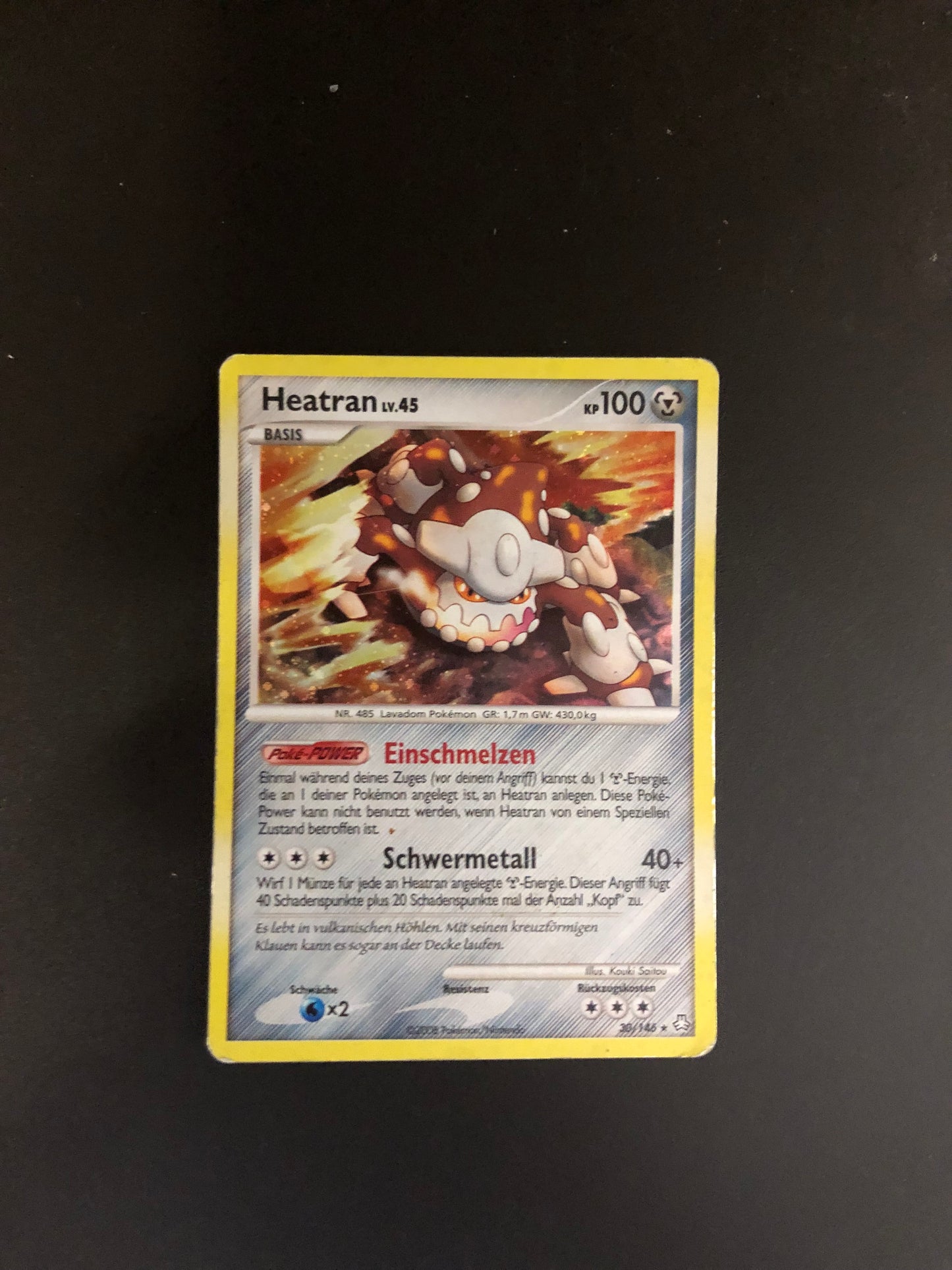 Pokemon Karte Holo Heatran 30/146 Deutsch