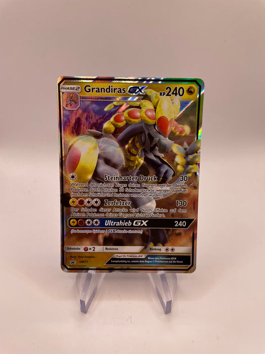 Pokemon Karte GX Grandiras SM71 Deutsch