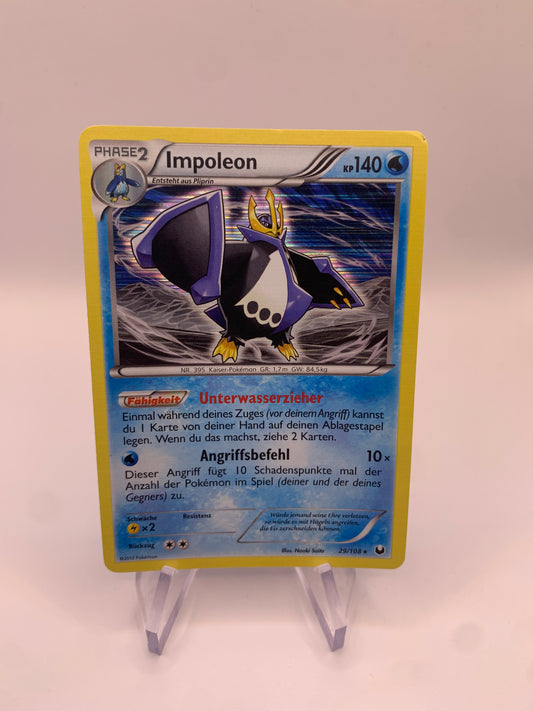 Pokemon Karte Holo Impoleon 29/108 Deutsch