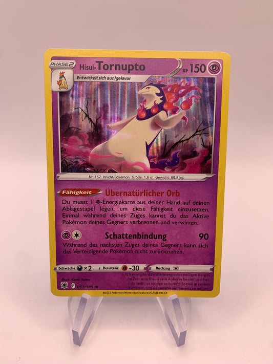 Pokémon Card Holo Hisui-Tornupto 52/189 German