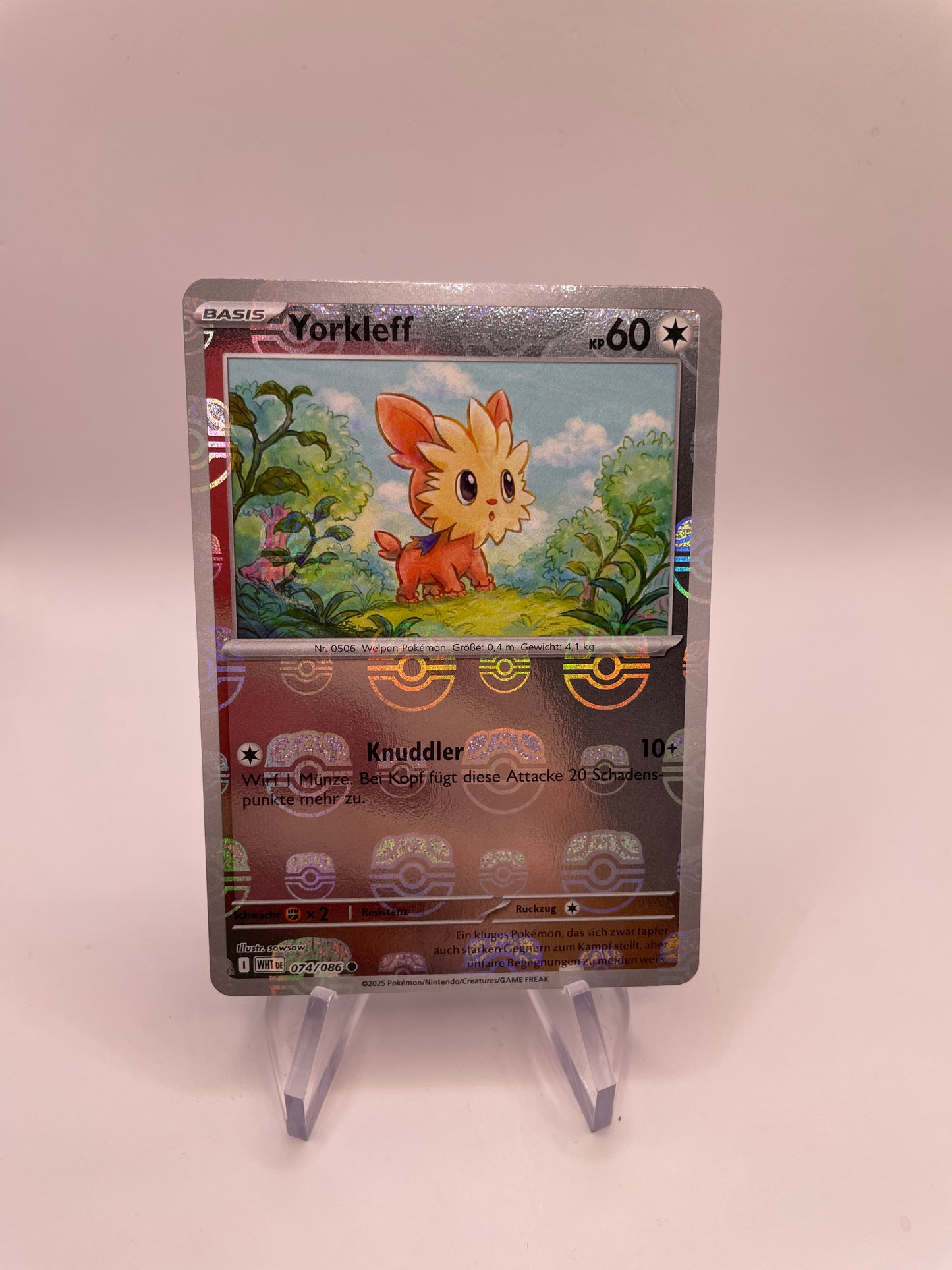 Pokemon Karte Revers Yorkleff 74/86 Deutsch