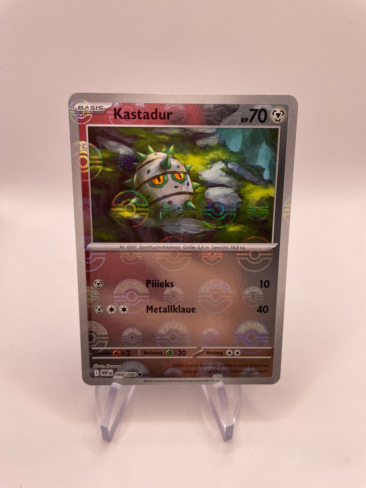 Pokemon Karte Revers Kastadur 68/86 Deutsch