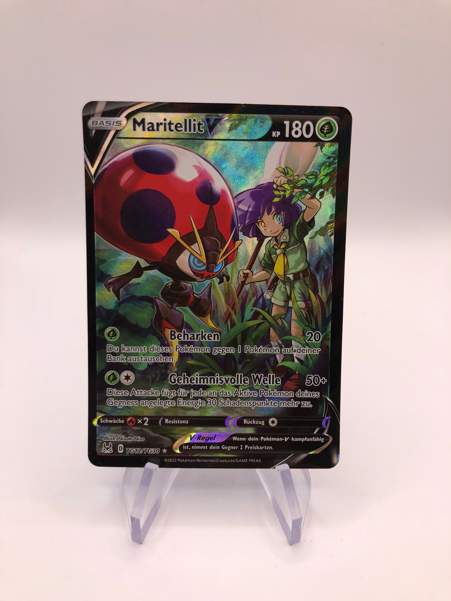 Pokemon Karte V Alt Art Maritellit TG12/TG30 Deutsch