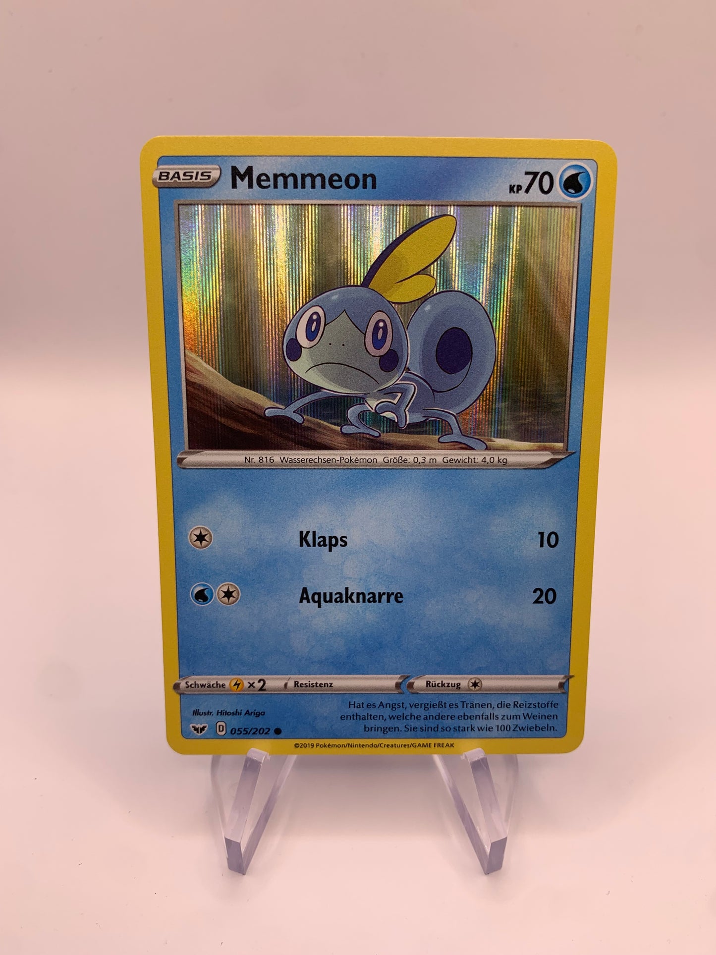 Pokemon Karte Holo Memmeon 055/202 Deutsch