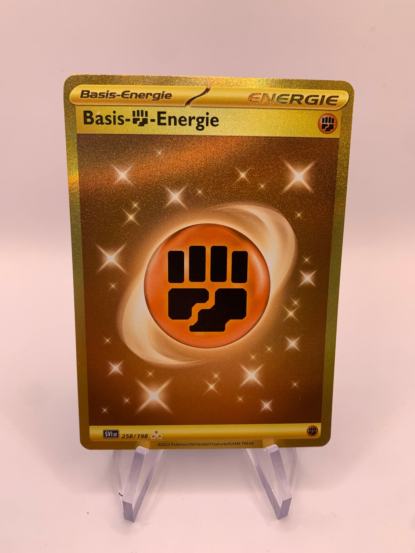 Pokemon Karte Gold Basis Energie 258/198 Deutsch