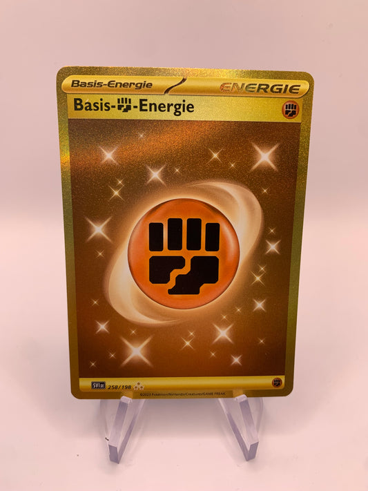 Pokemon Karte Gold Basis Energie 258/198 Deutsch