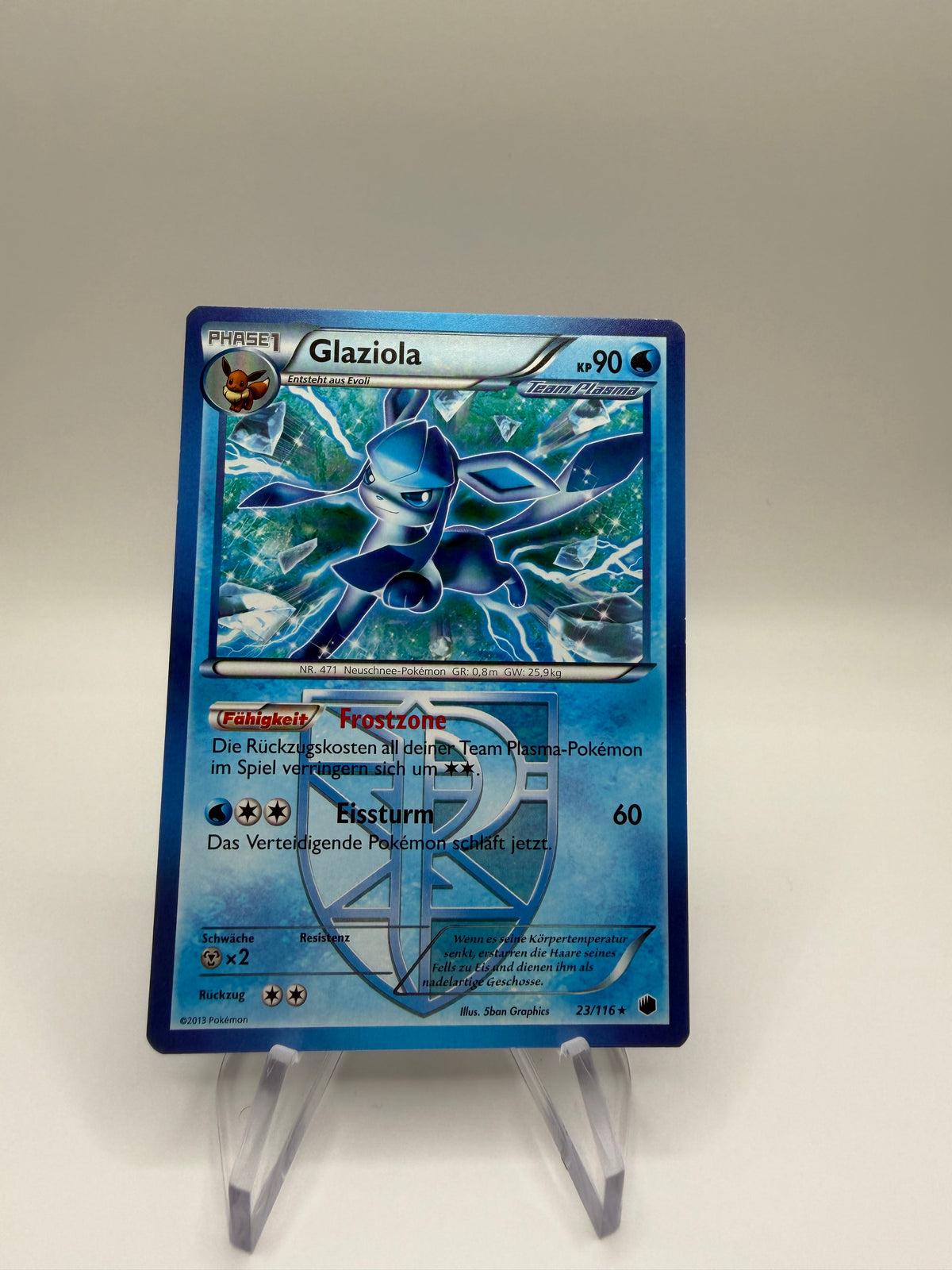 Pokemon Karte Glaziola 23/116 Deutsch