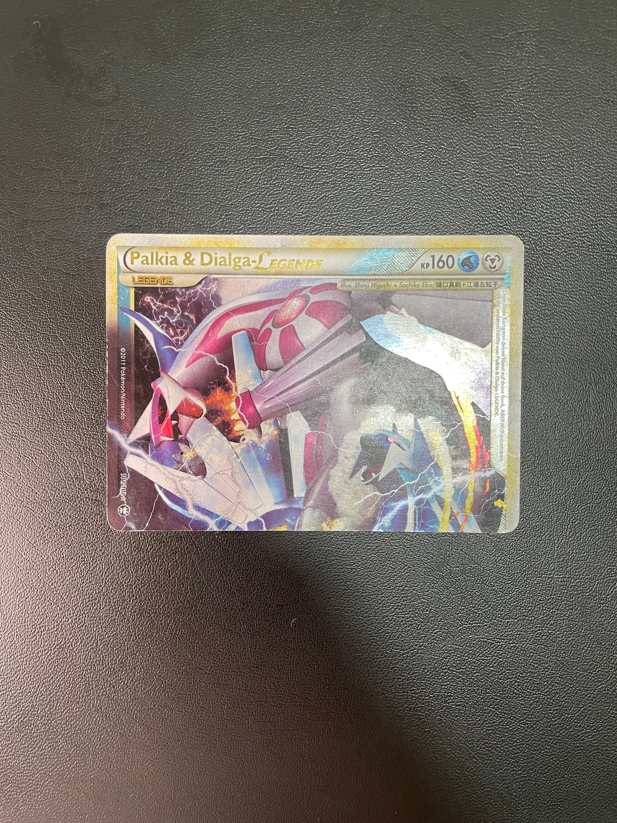 Pokemon Karte Legende Palkia & Dialga 101/102 Deutsch