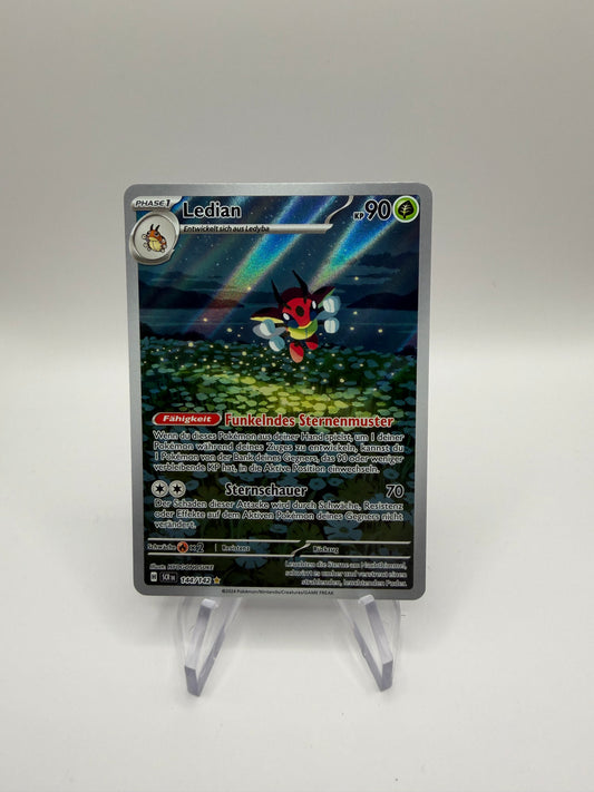 Pokemon Karte Art Rare Ledian 144/142 Deutsch
