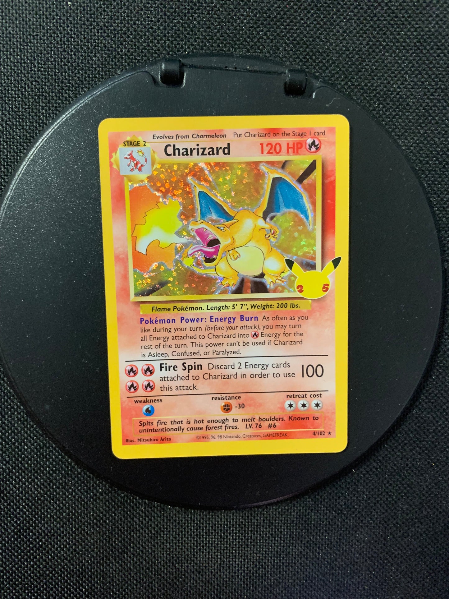 Pokemon Card Holo Charizard Celebration German