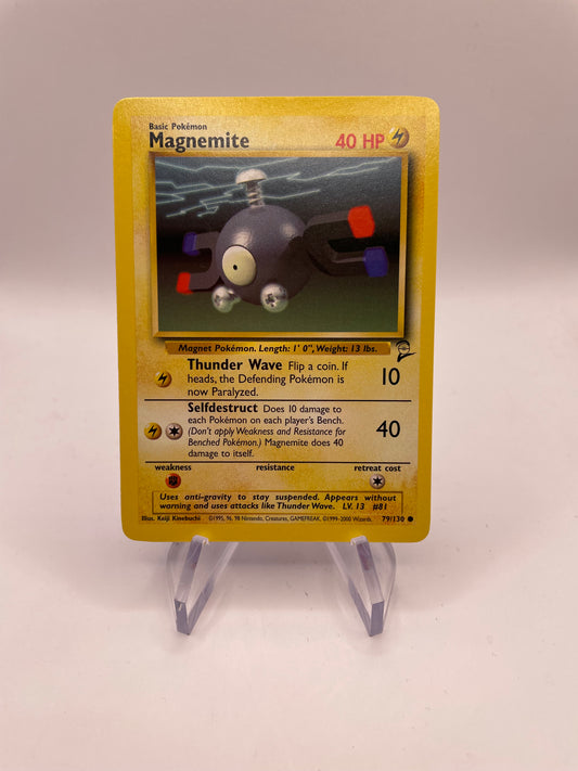 Pokemon Karte Base Set 2 Magnemite 79/130 Englisch
