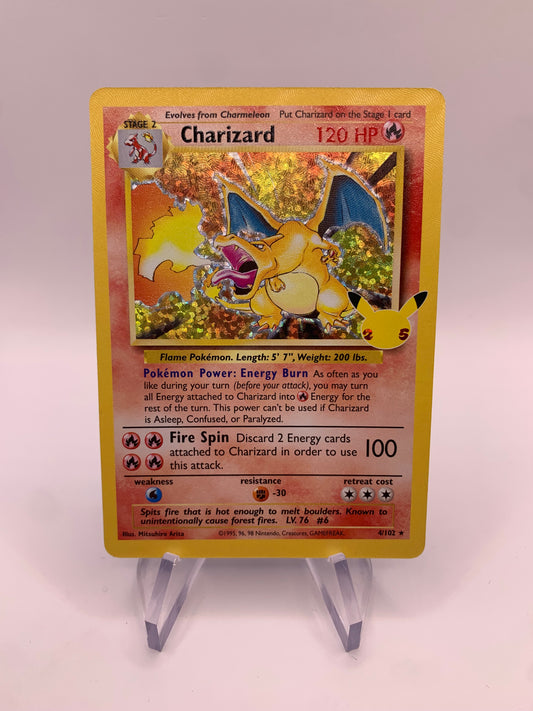 Pokemon Card Holo Charizard Celebration German