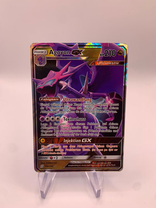 Pokemon Karte Gx Agoyon 160/236 Deutsch