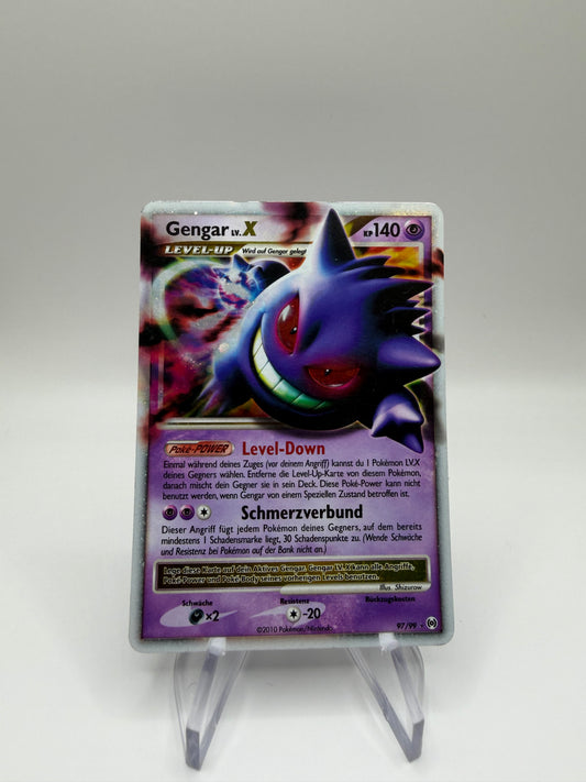 Pokemon Karte Lv.X Gengar 97/99 Deutsch