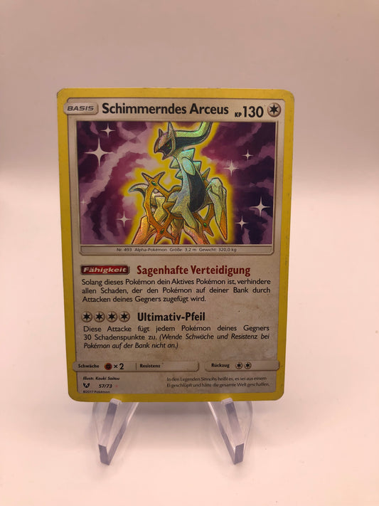 Pokemon Karte Shiny Schimmerndes Arceus 57/73 Deutsch