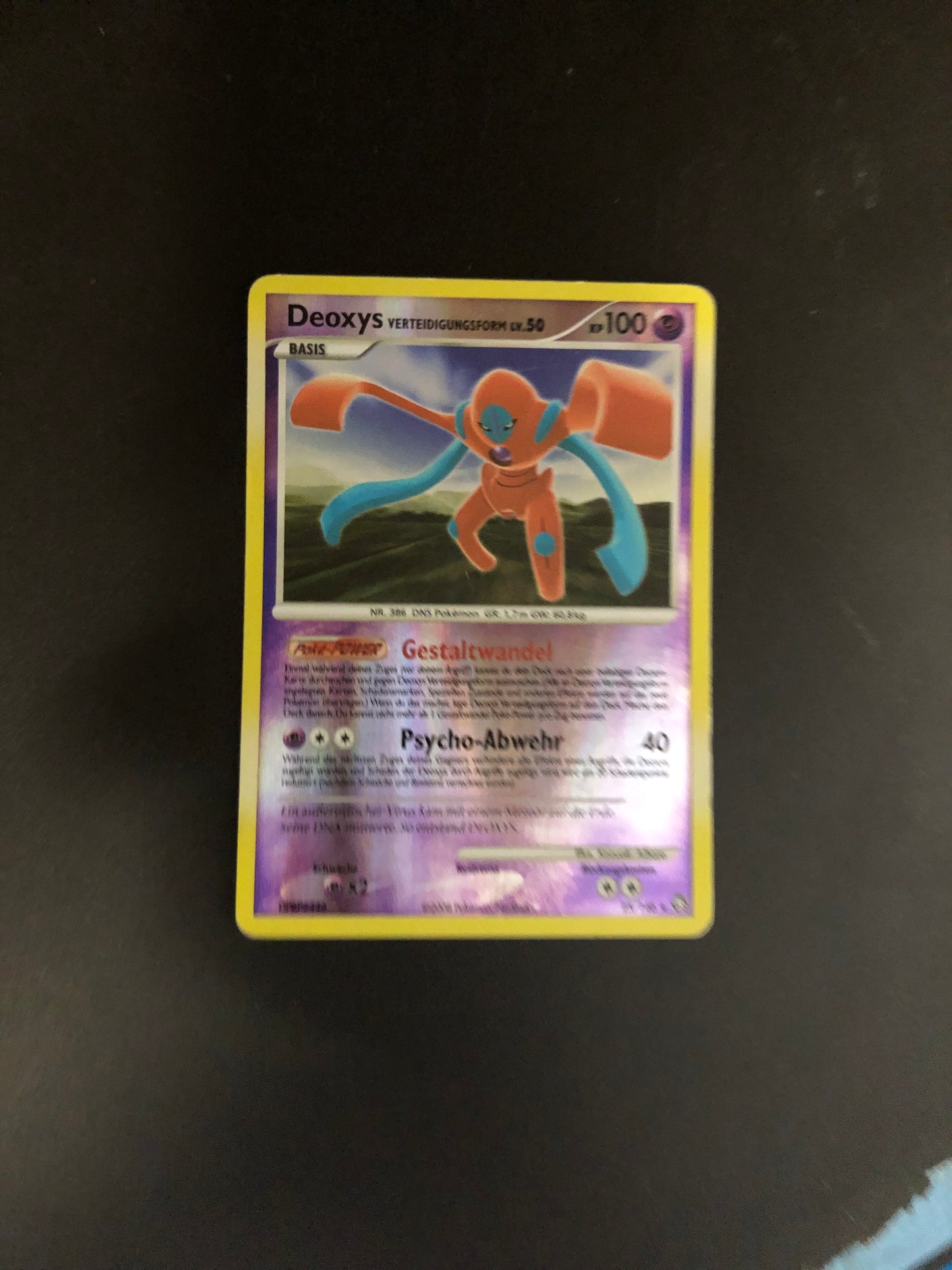 Pokemon Karte Revers Deoxys 25/146 Deutsch