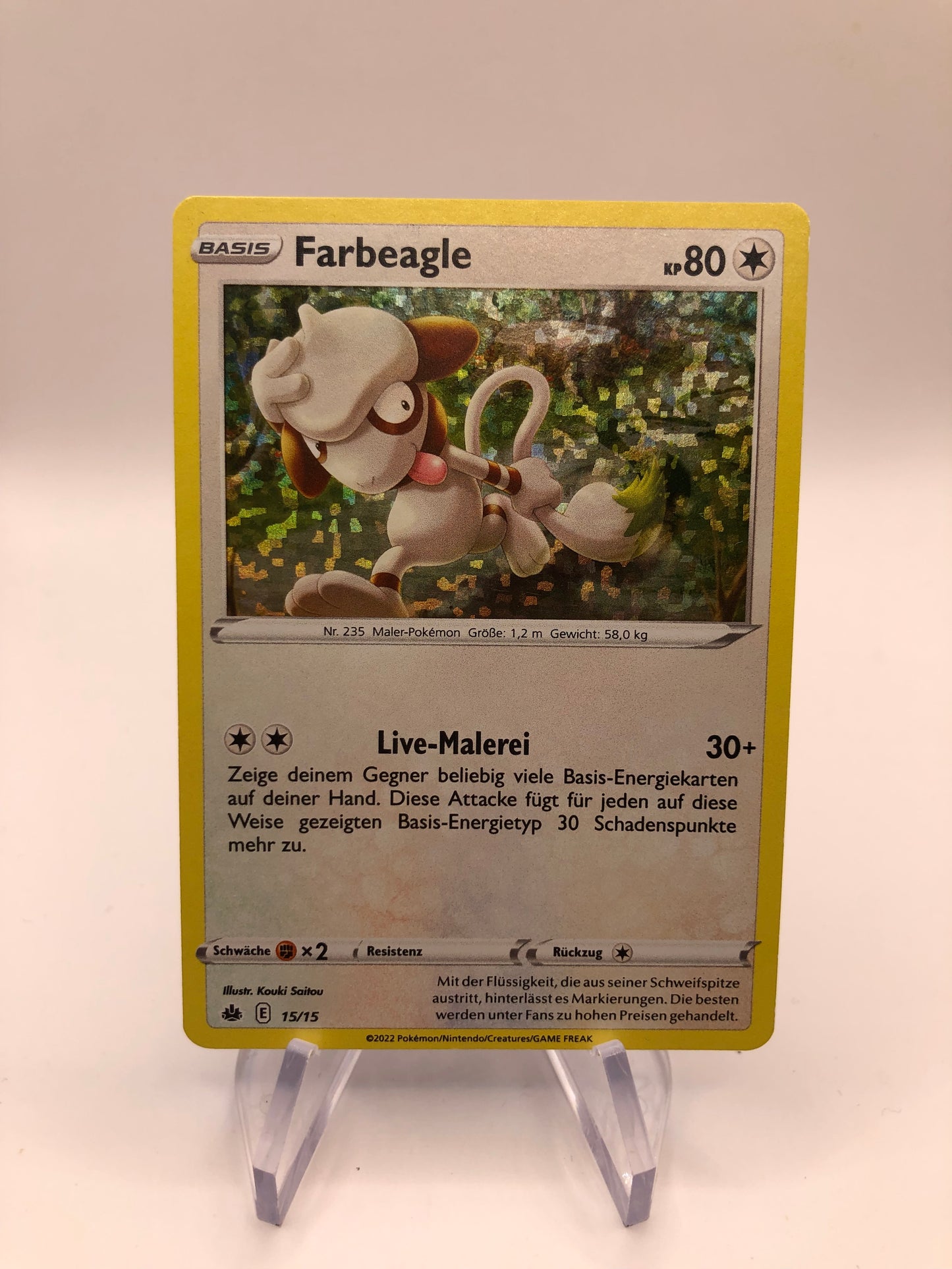 Pokemon Karte Holo Farbeagle 15/15 Deutsch