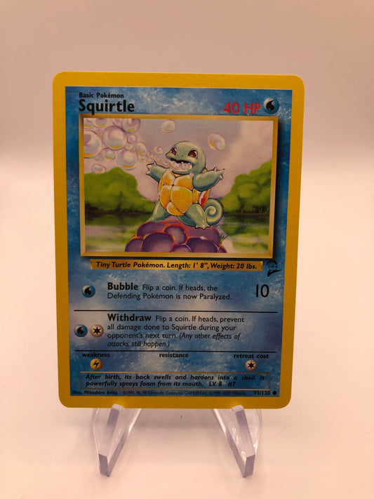 Pokemon Karte Base Set 2 Schiggy 93/130 Englisch