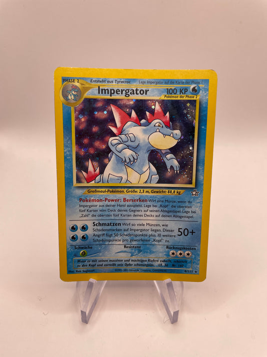 Pokemon Karte Holo Impergator 4/111 Deutsch
