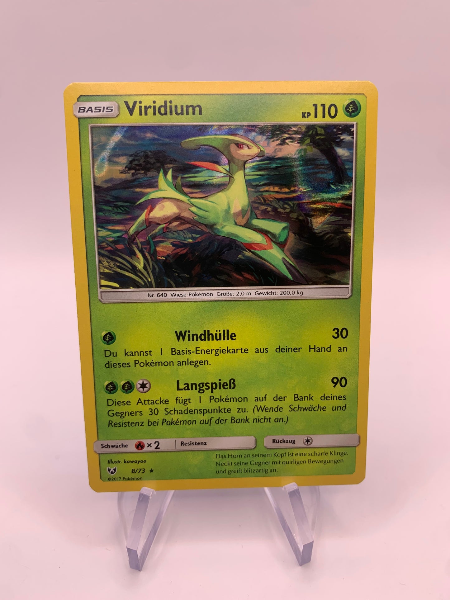 Pokemon Card Holo Viridum 8/73 German