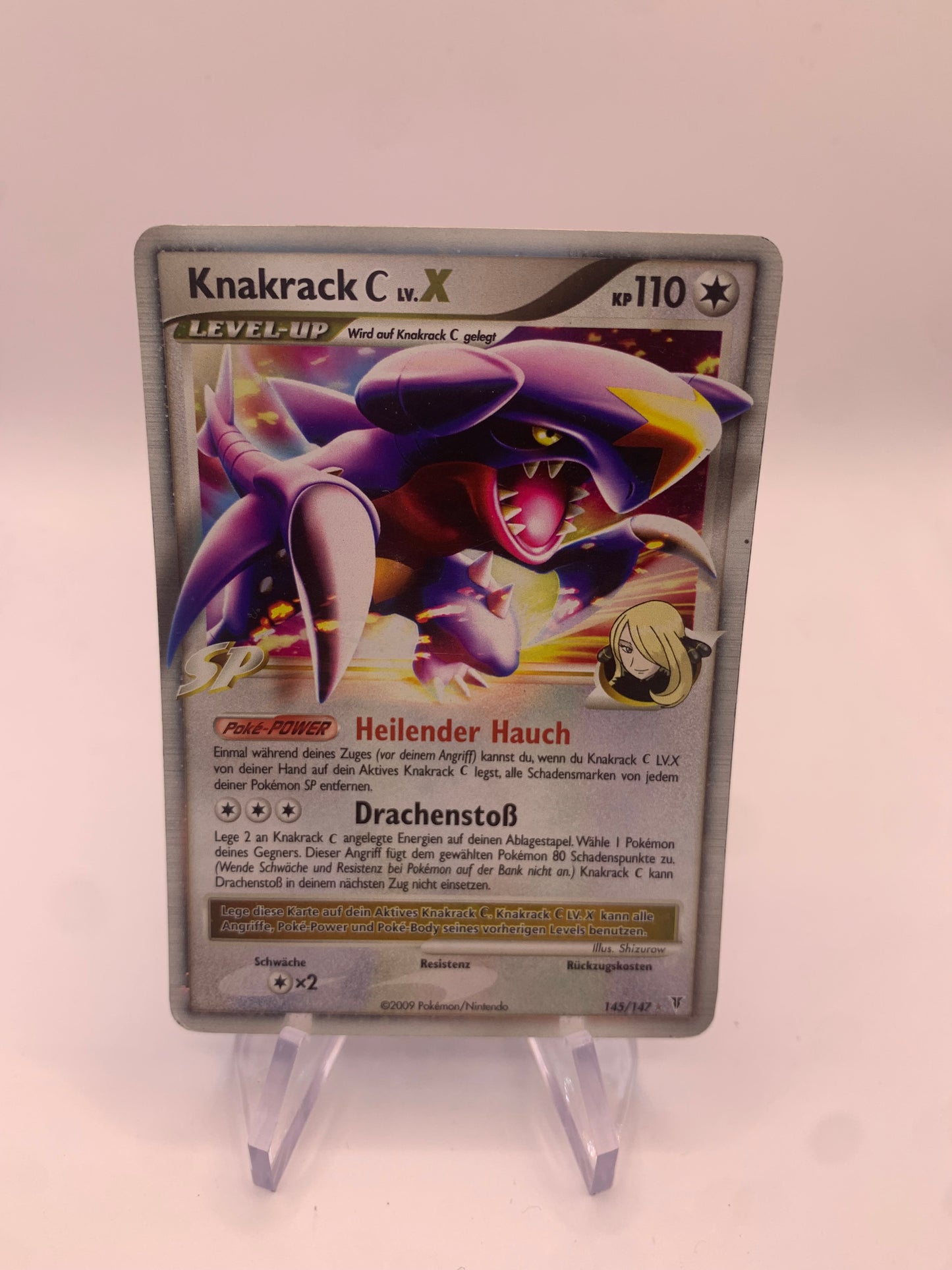 Pokemon Karte Lv.X Knakrack 145/147 Deutsch