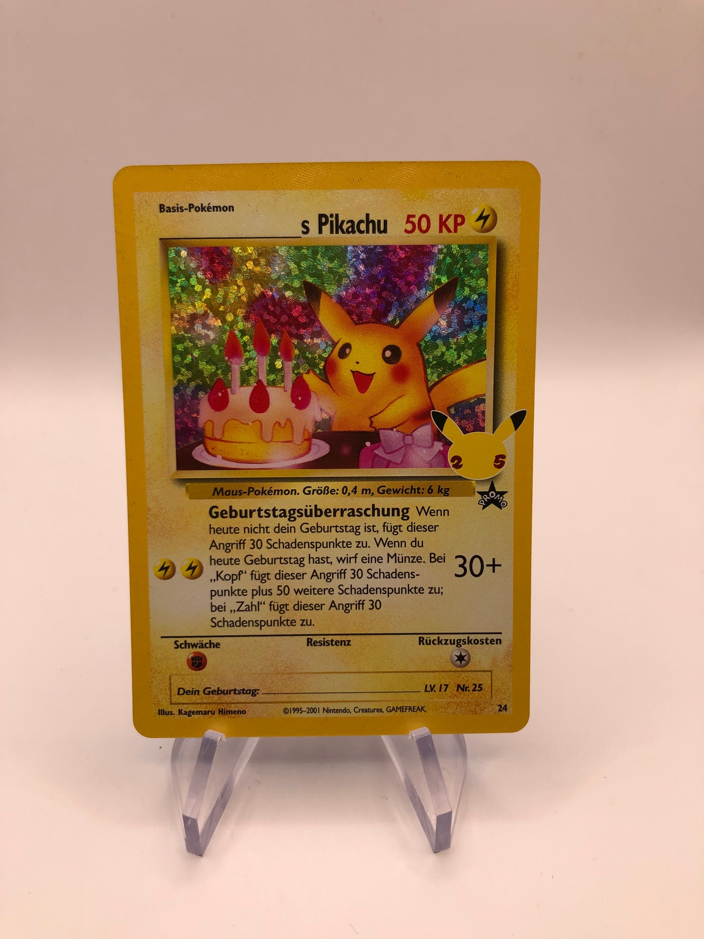 Pokemon Karte Holo Celebration Promo Pikachu 24 Deutsch
