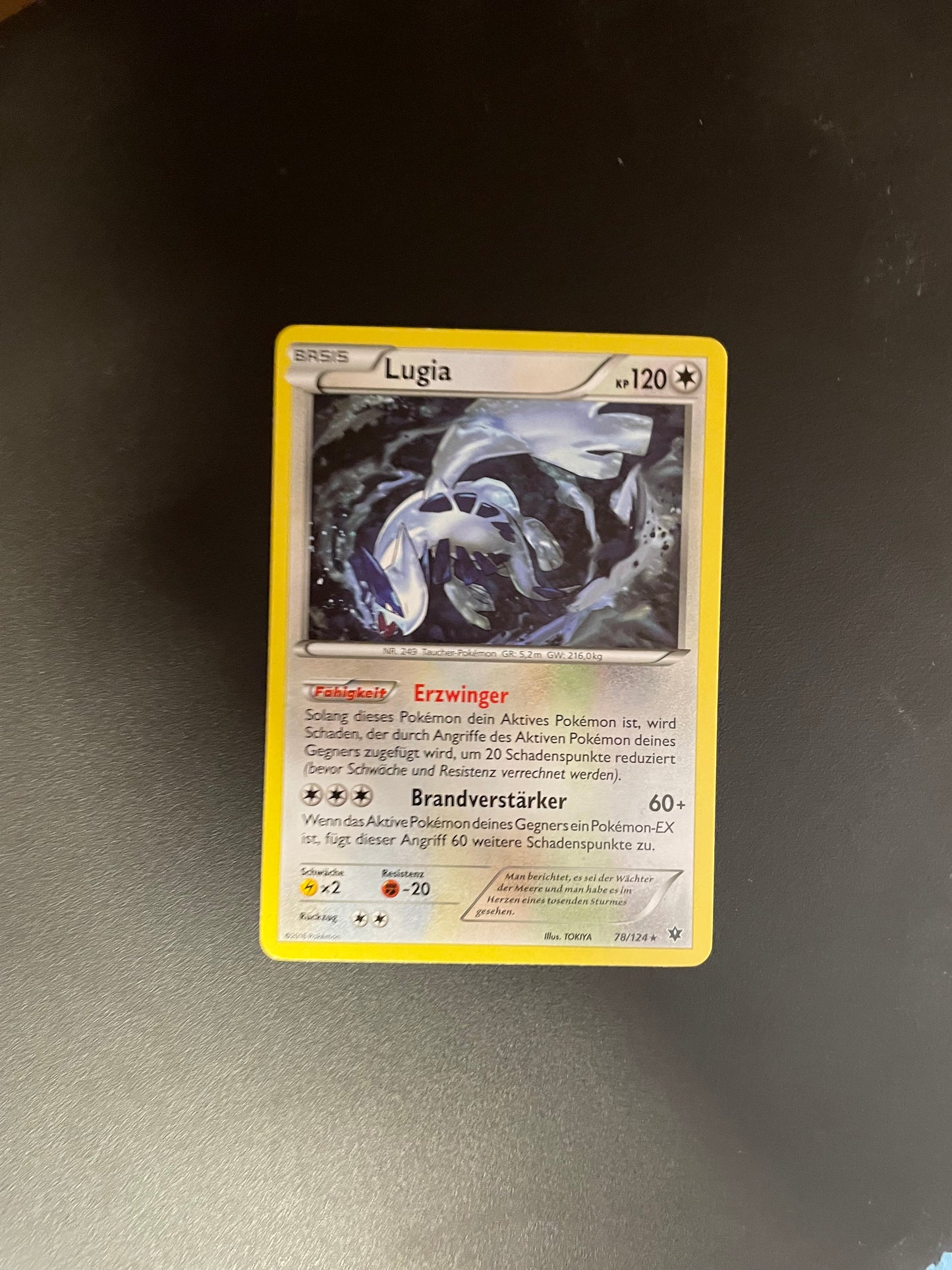 Pokémon Karte Lugia 78/124 Deutsch