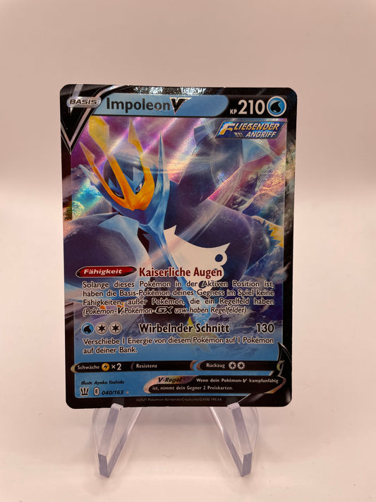Pokemon Karte V Impoleon 40/163 Deutsch