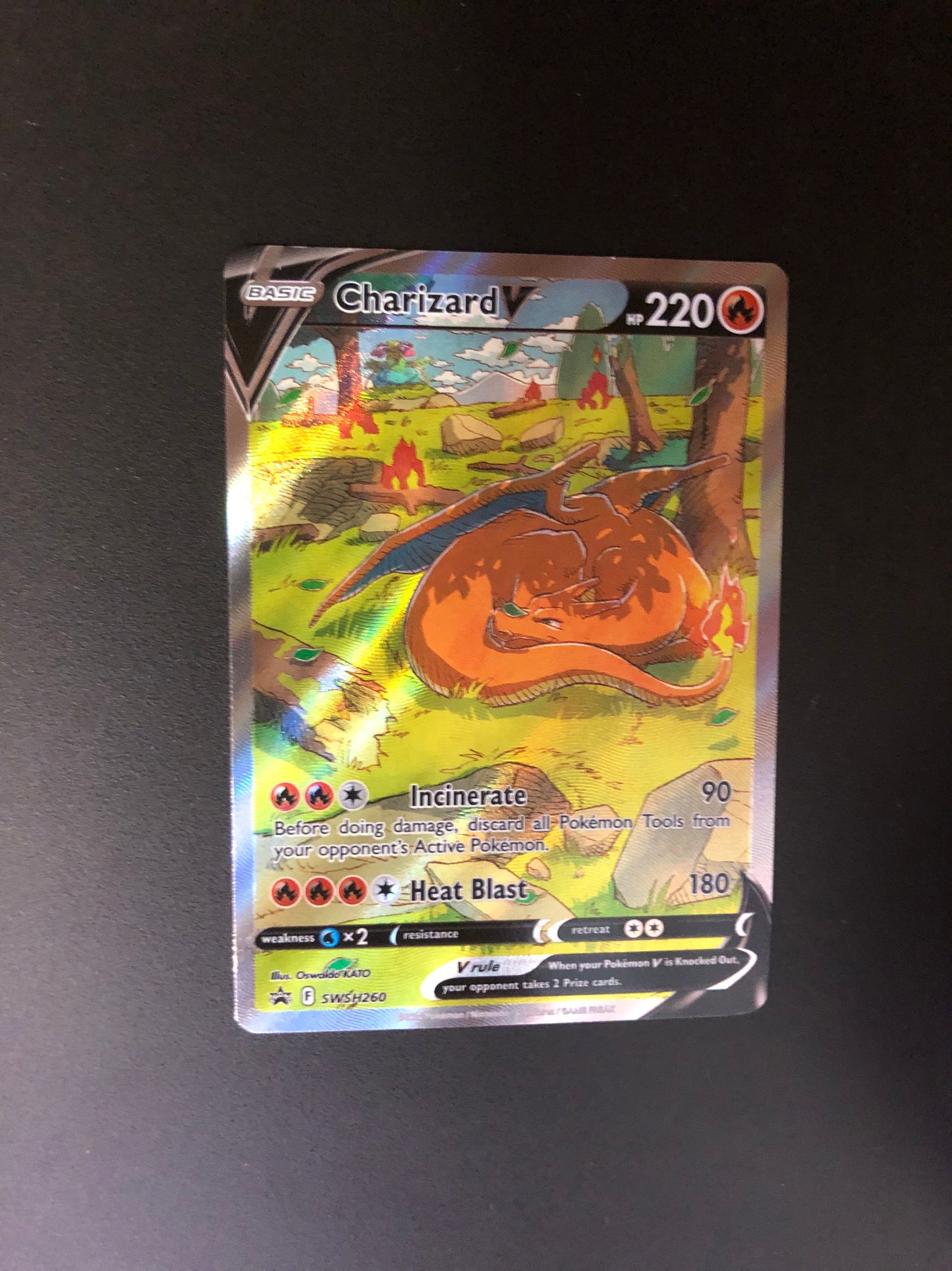 Pokemon Karte V Promo Glurak SWSH260 Englisch