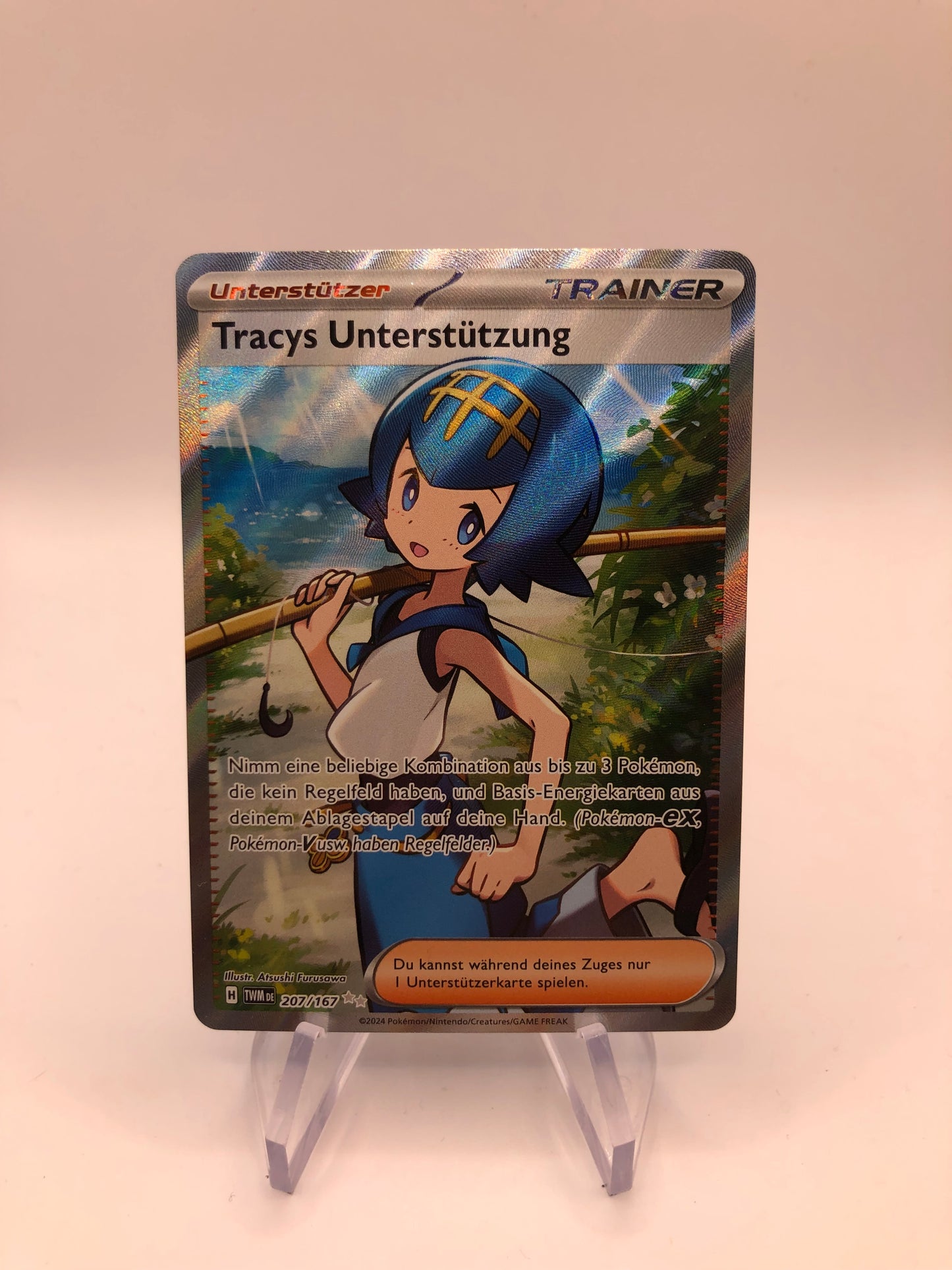Pokemon Karte Trainer Tracys Unterstützung 207/167 Deutsch