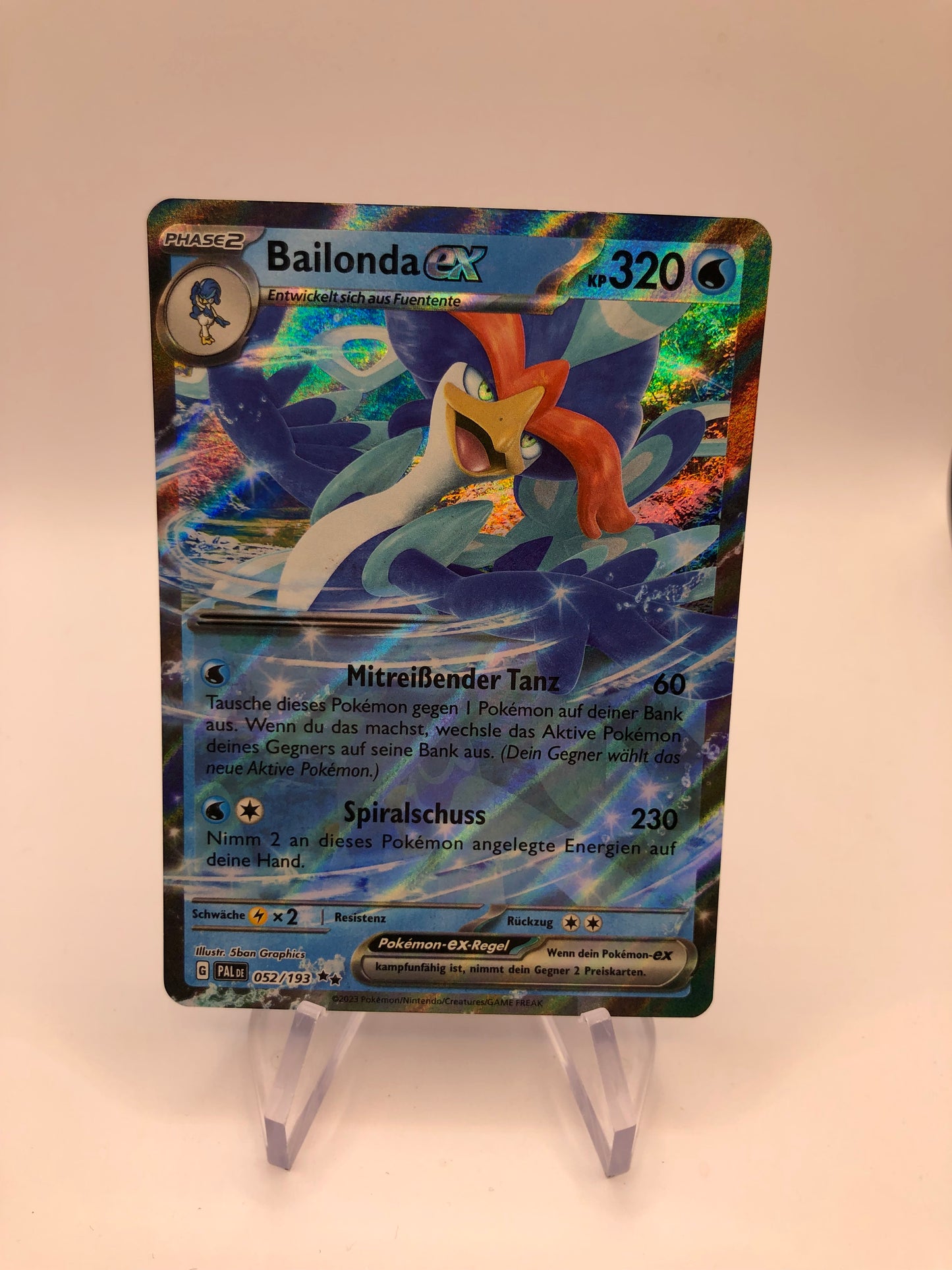 Pokemon Karte Ex Bailonda 52/193 Deutsch