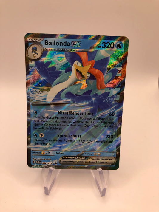 Pokemon Karte Ex Bailonda 52/193 Deutsch