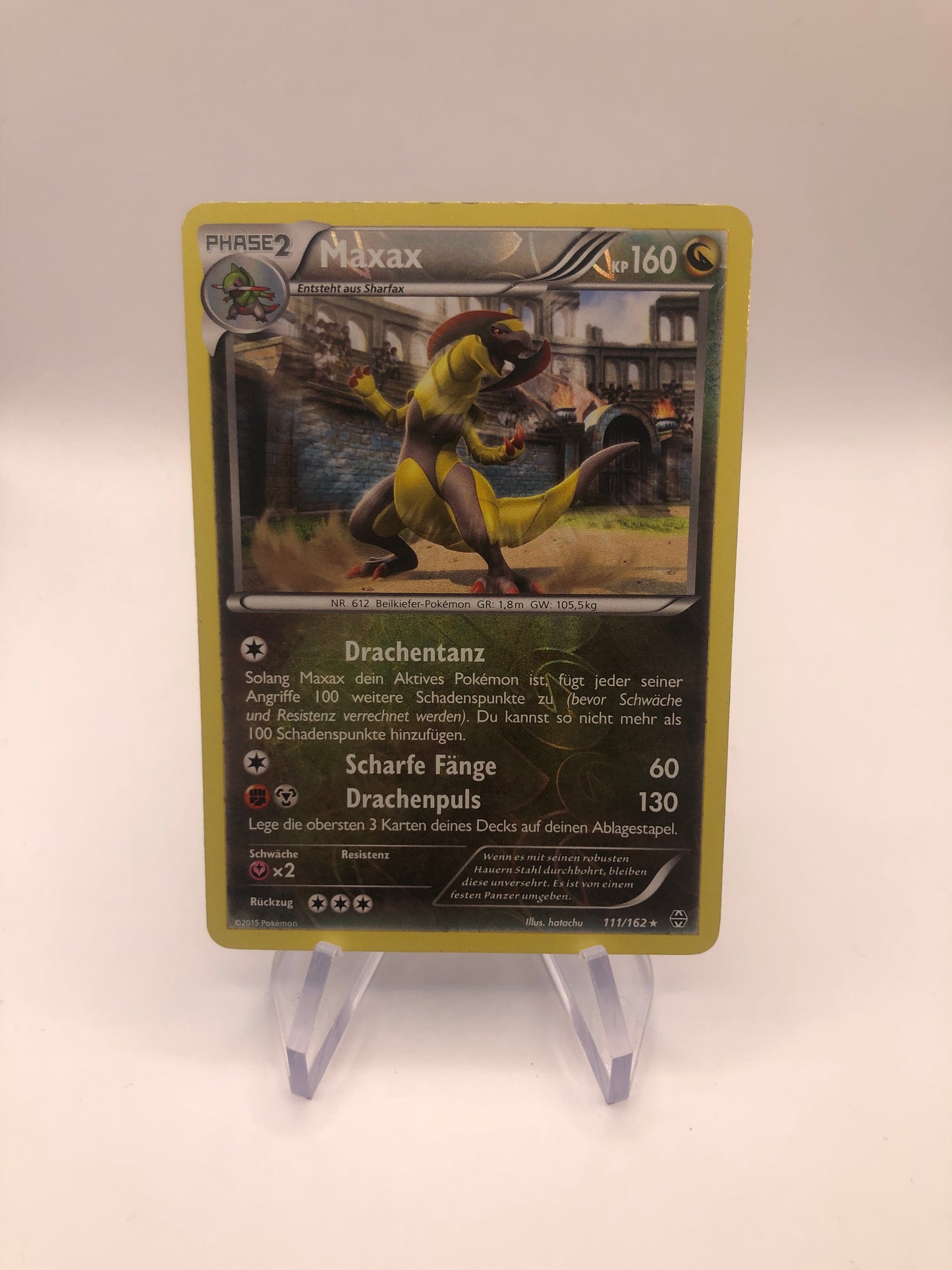 Pokemon Karte Revers Maxax 111/162 Deutsch