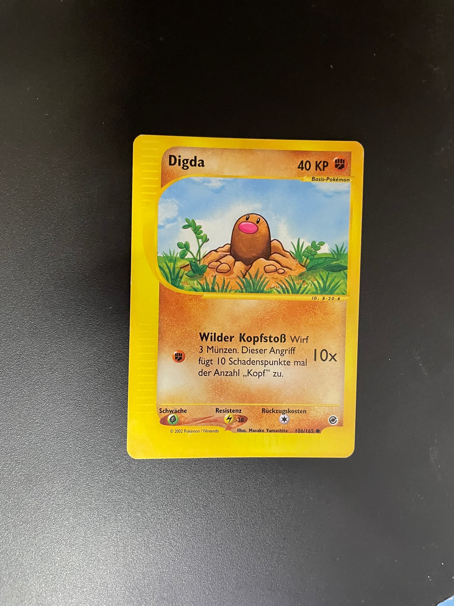 Pokemon Karte e-Series Digda 106/165 Deutsch