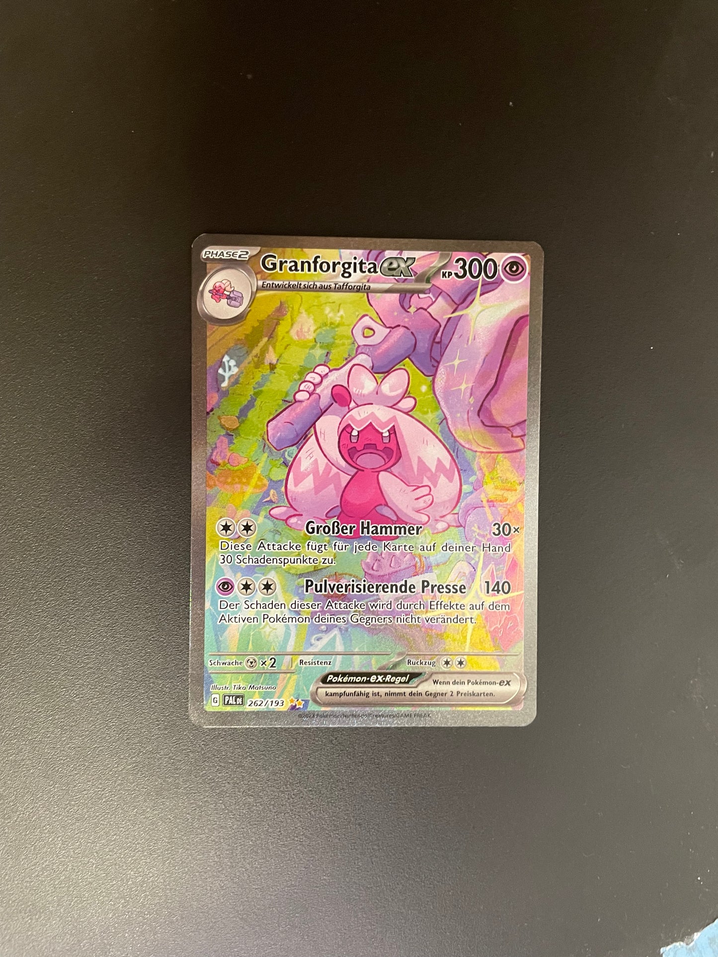 Pokemon Karte Art Rare Granforgita 262/193 Deutsch