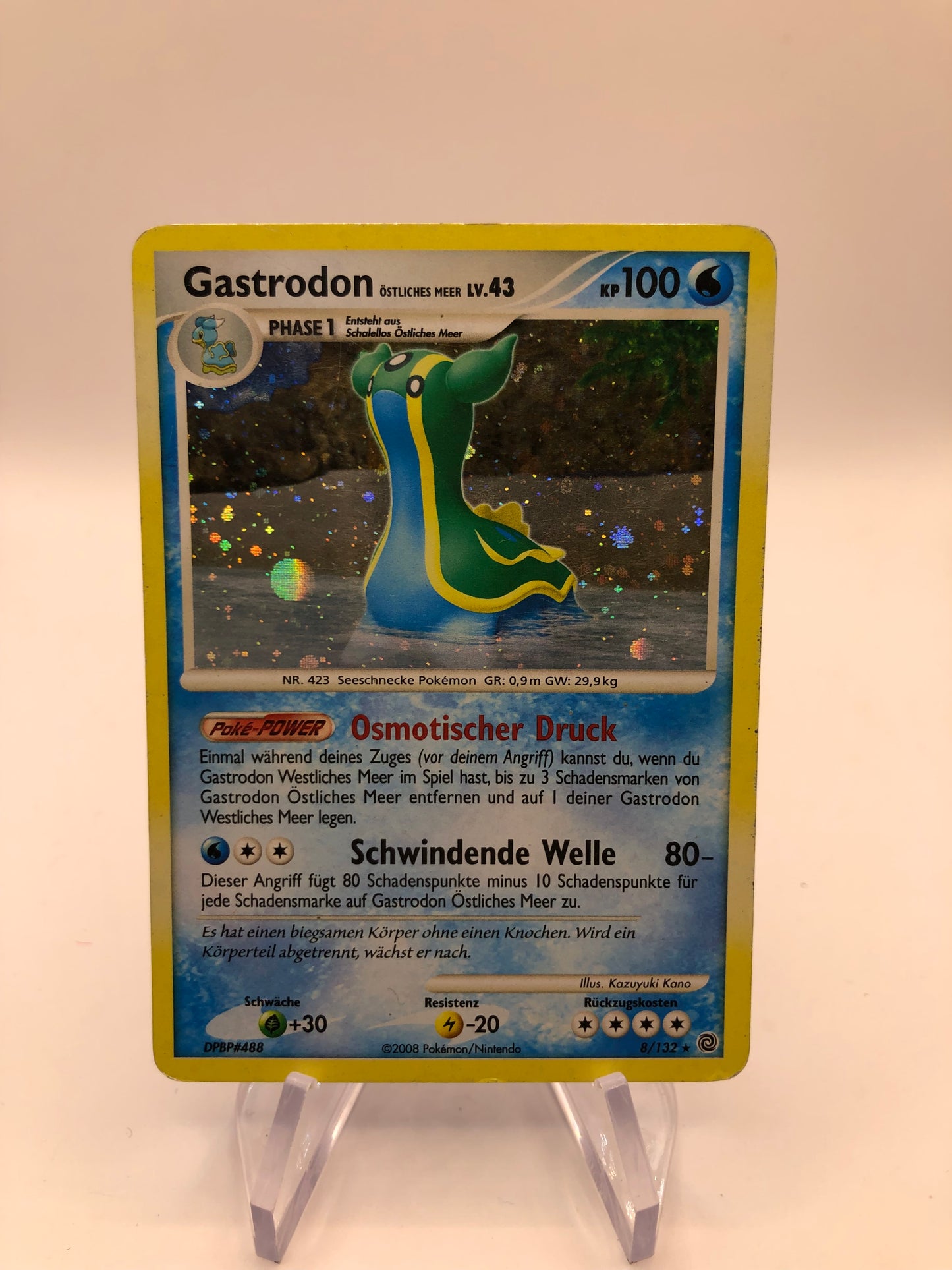Pokemon Karte Holo Gastrodon 8/132 Deutsch