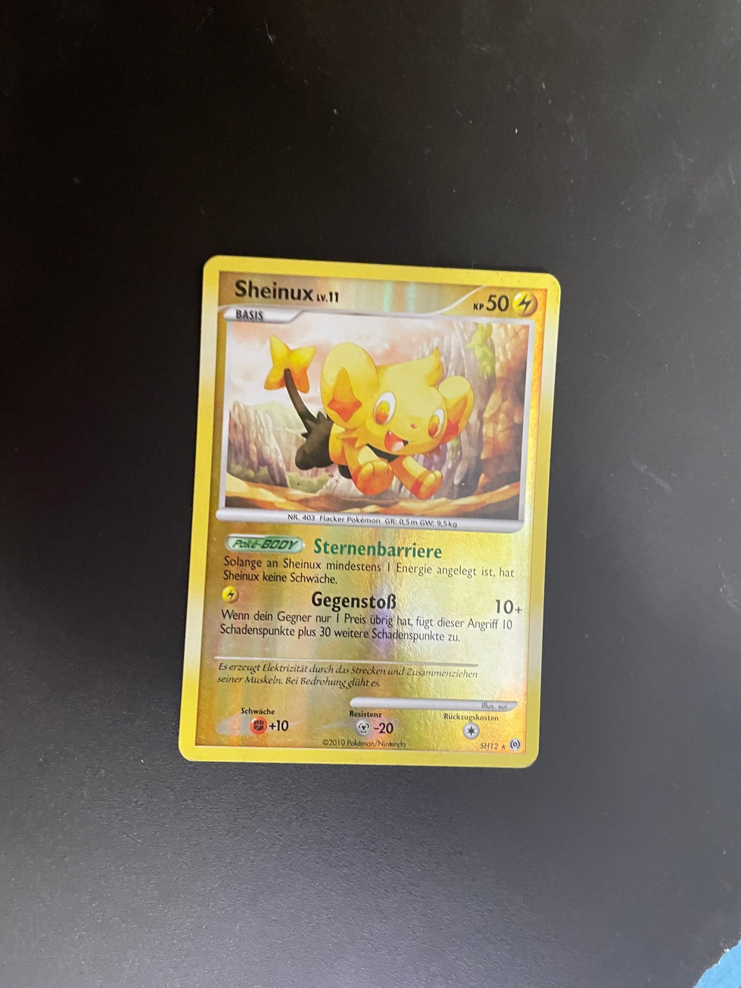 Pokemon Karte Revers Sheinux SH12 Deutsch