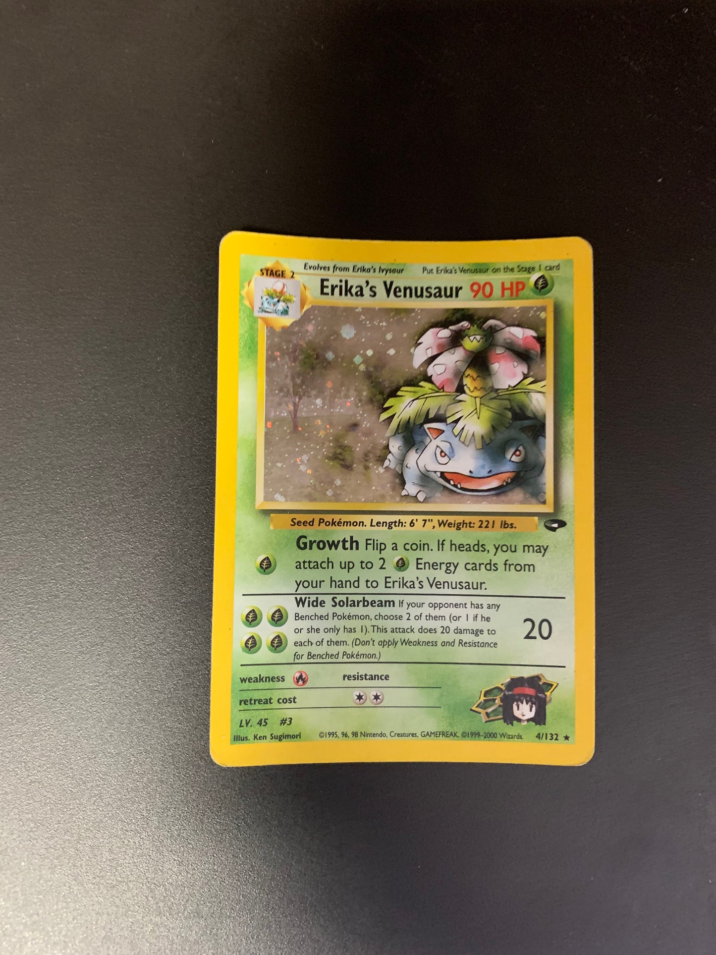 Pokemon Karte Holo Erikas Bisaflor 4/132 Englisch