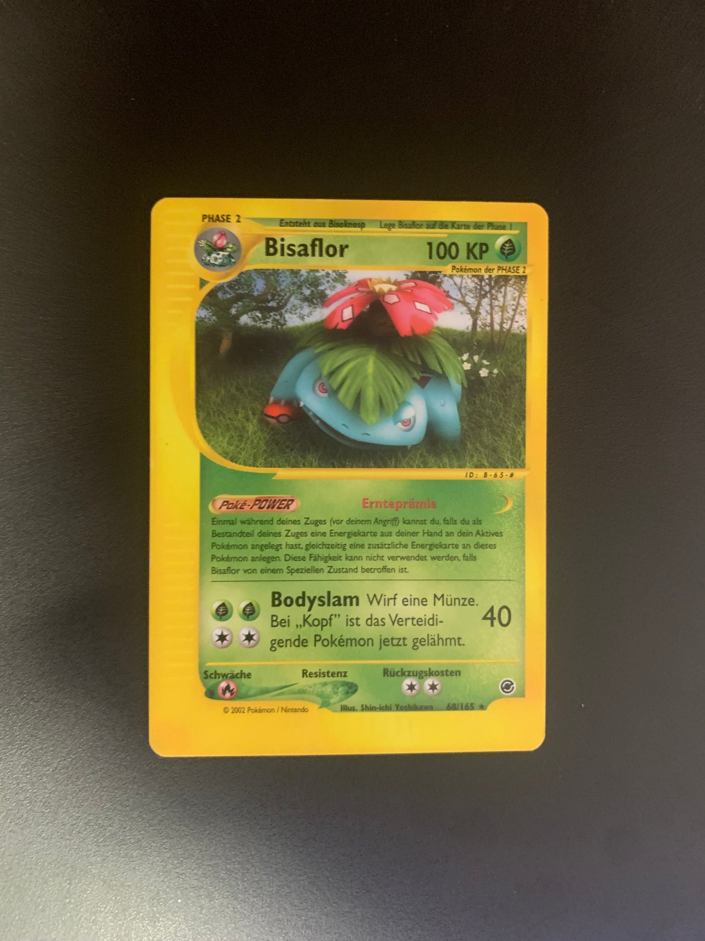 Pokemon Karte E-Serie Bisaflor 68/165 Deutsch