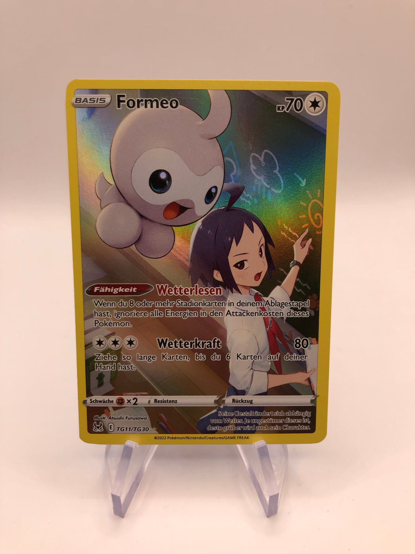 Pokemon Karte Art Rare Formeo TG11/TG30 Deutsch