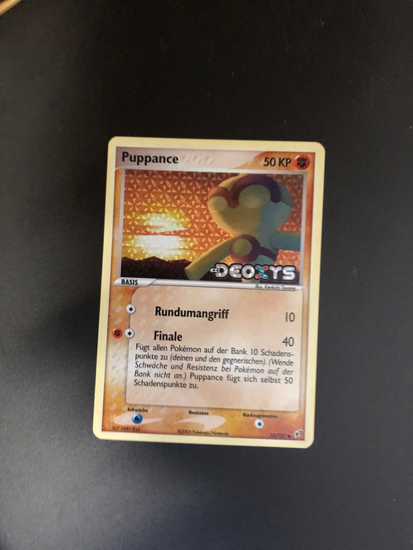 Pokemon Karte Revers Stamp Puppance 53/107 Deutsch