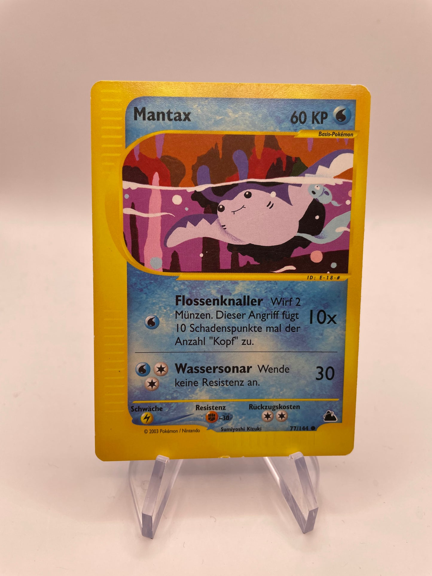 Pokemon Karte E-Series Mantax 77/144 Deutsch