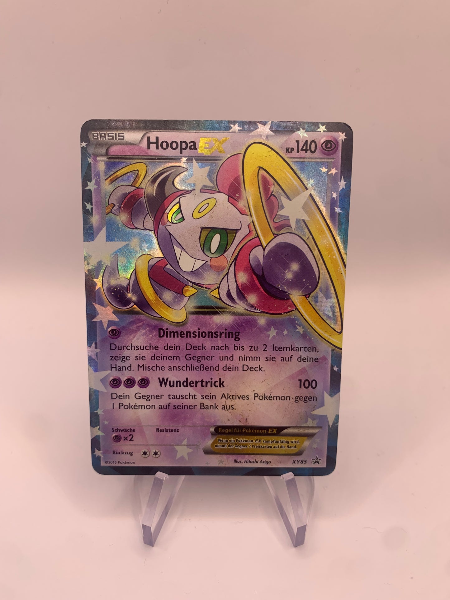 Pokemon Karte EX Holo Promo Hoopa XY85 Deutsch