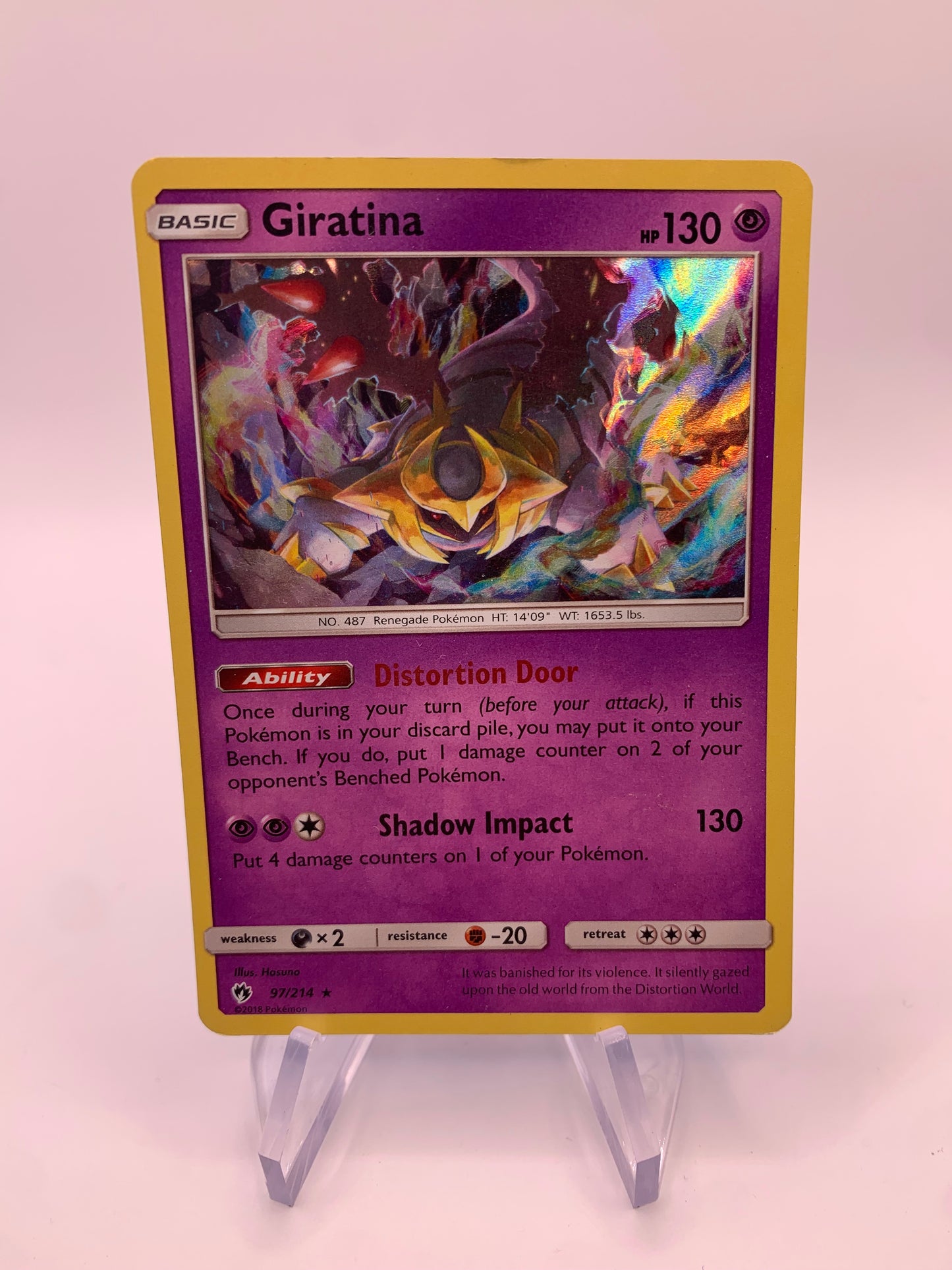 Pokemon Card Holo Giratina 97/214 English